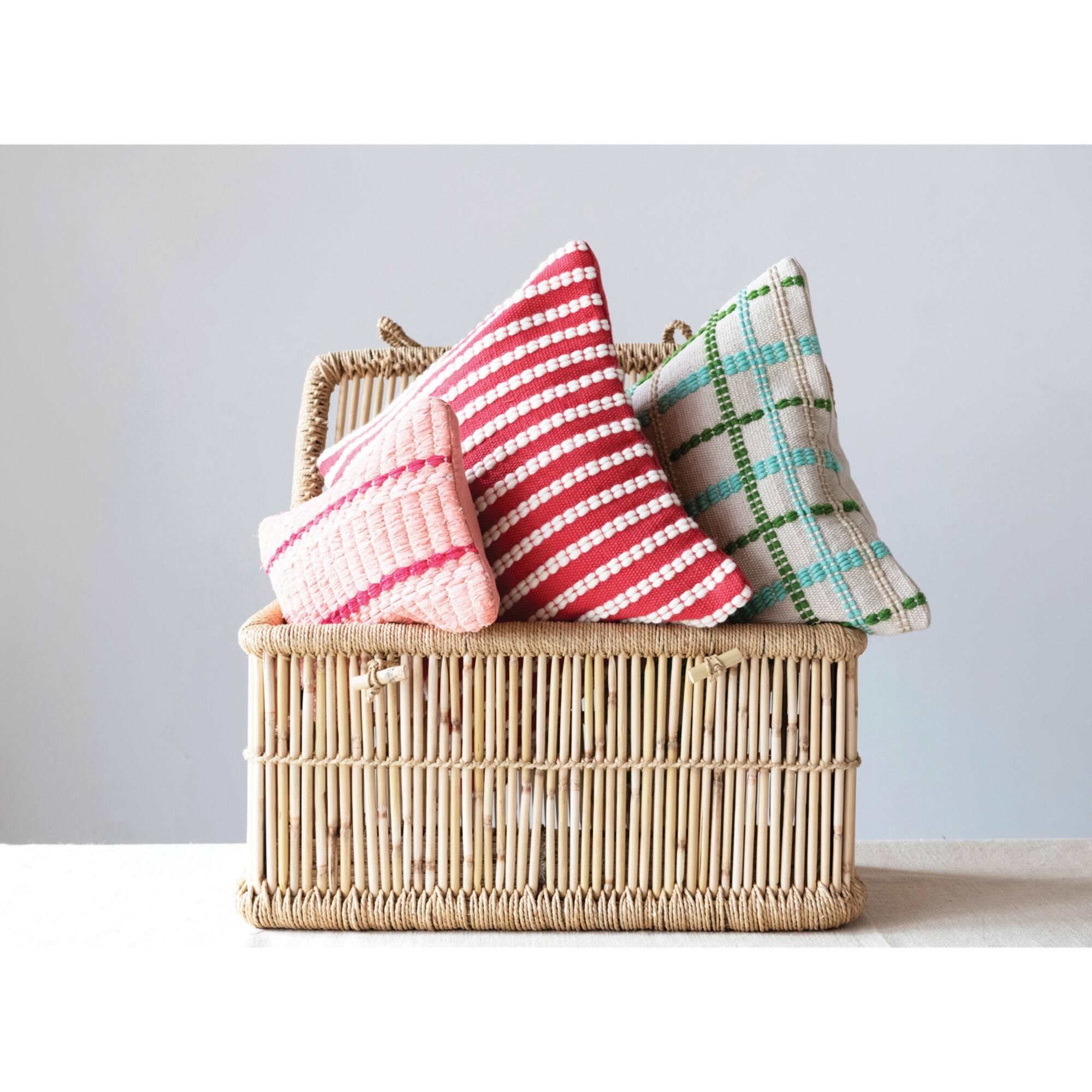 Hello Honey® 18" x 18" Square Woven Cotton & Wool Pillow